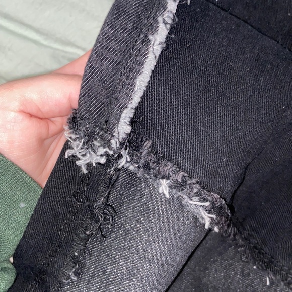 grey and black patchwork jeans - Picture 7 of 8